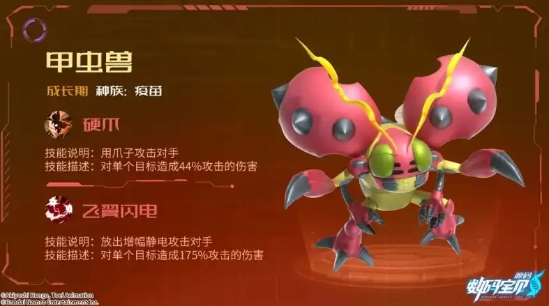 数码宝贝源码图鉴分享,强力数码兽效果介绍