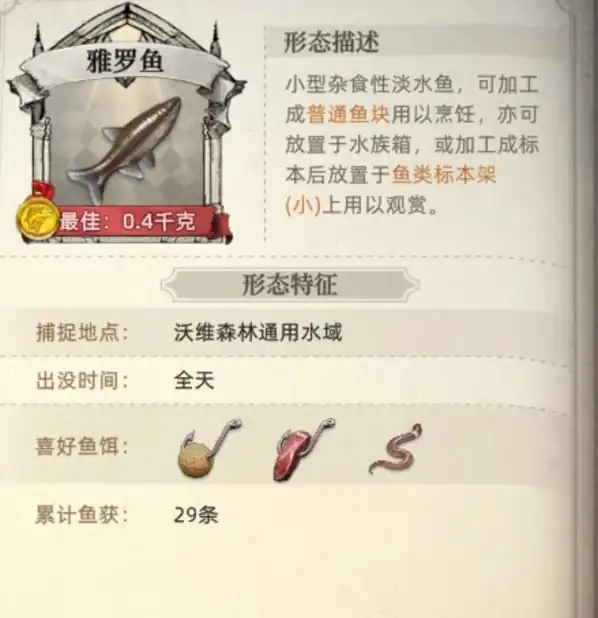 荒原曙光鱼类图鉴介绍,荒原曙光有哪些鱼