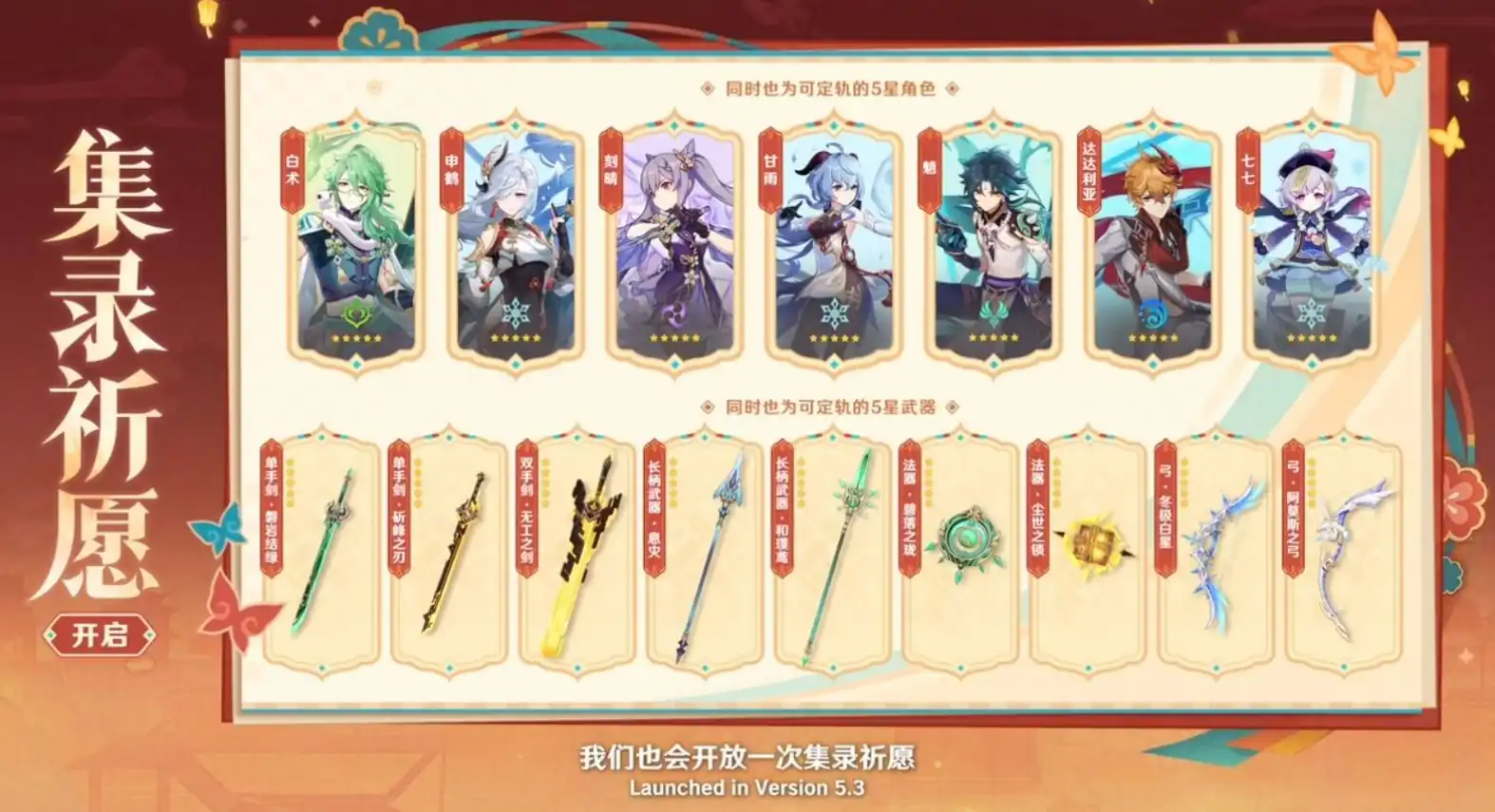 原神5.3版本卡池角色介绍,原神5.3版本卡池角色有哪些,原神