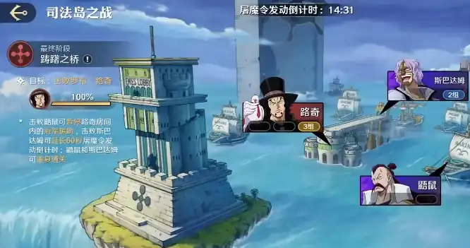 航海王壮志雄心司法岛怎么打,司法岛通关技巧介绍