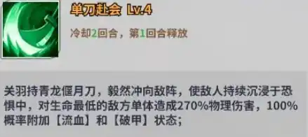 天下争霸三国志关羽怎么样,天下争霸三国志关羽介绍