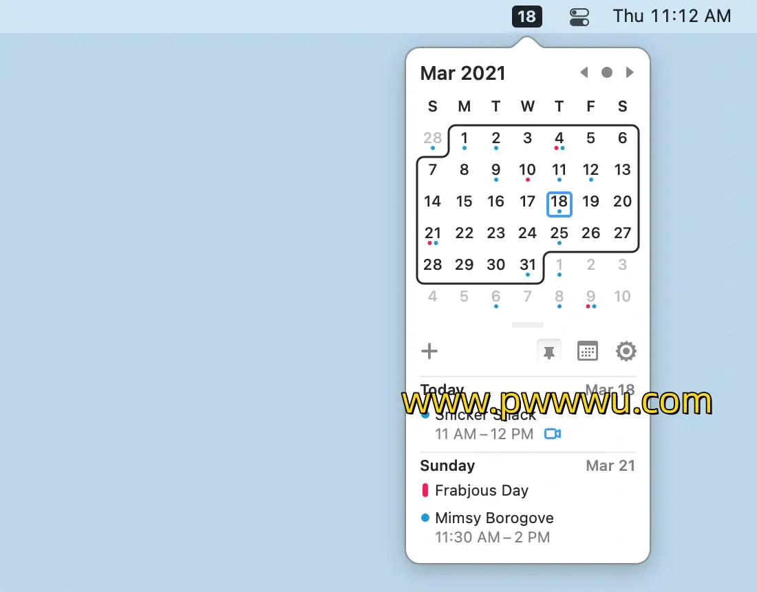 Itsycal 开源 macOS 菜单栏日历应用 支持事件创建与暗黑模式-泡玩网