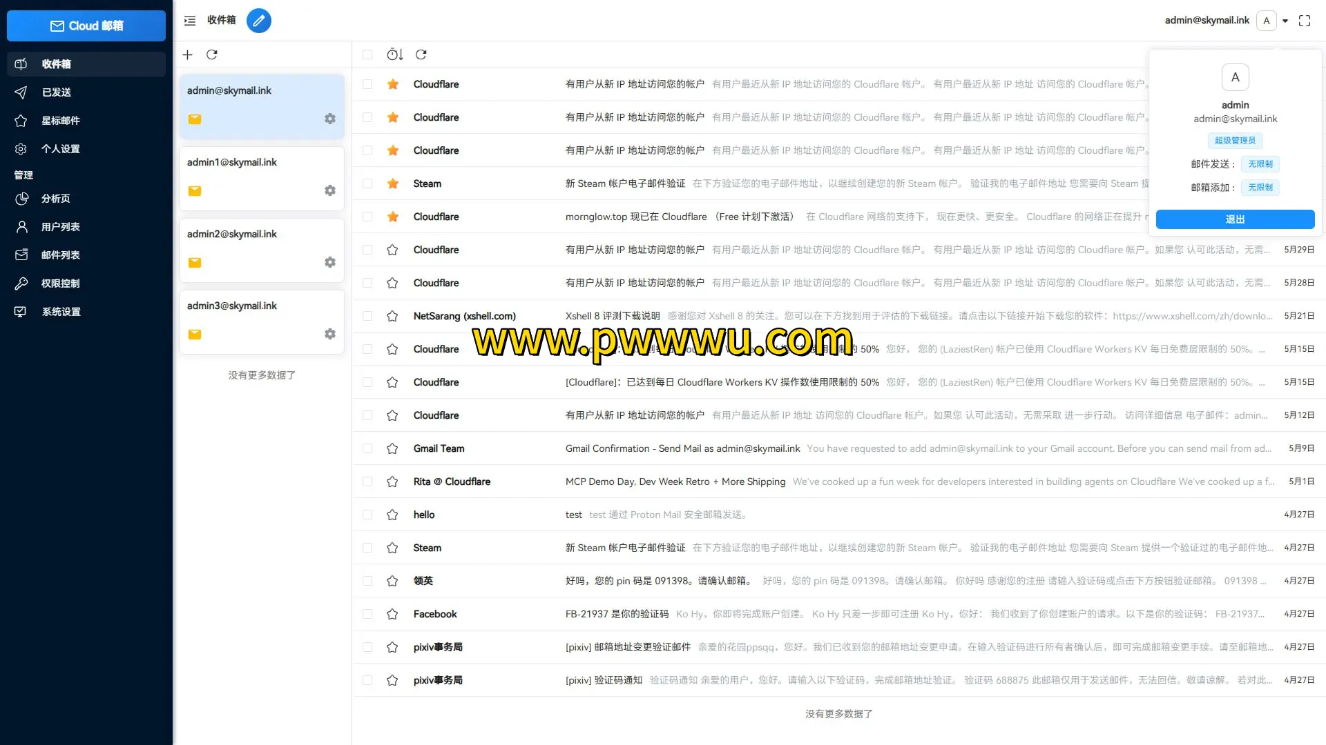 Cloud Mail开源邮箱平台自建指南 使用CloudFlare搭建个人邮件服务