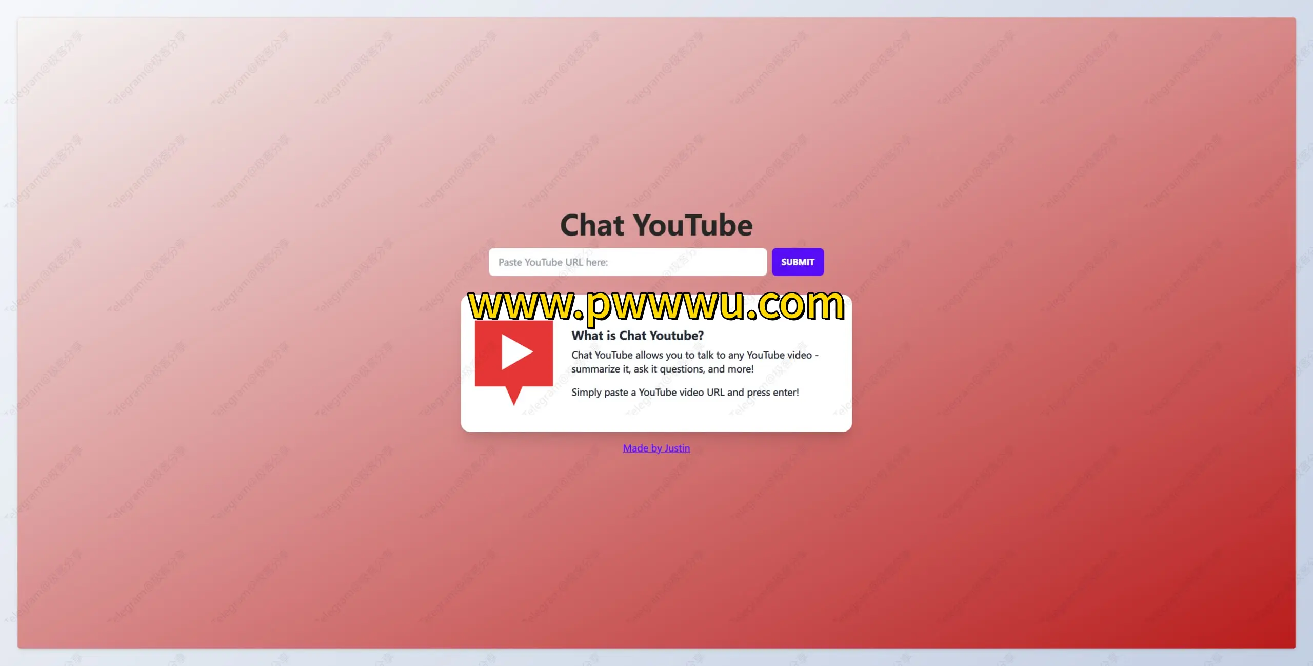 Chat YouTube AI工具分享 用AI与视频对话总结提问中文支持-泡玩网