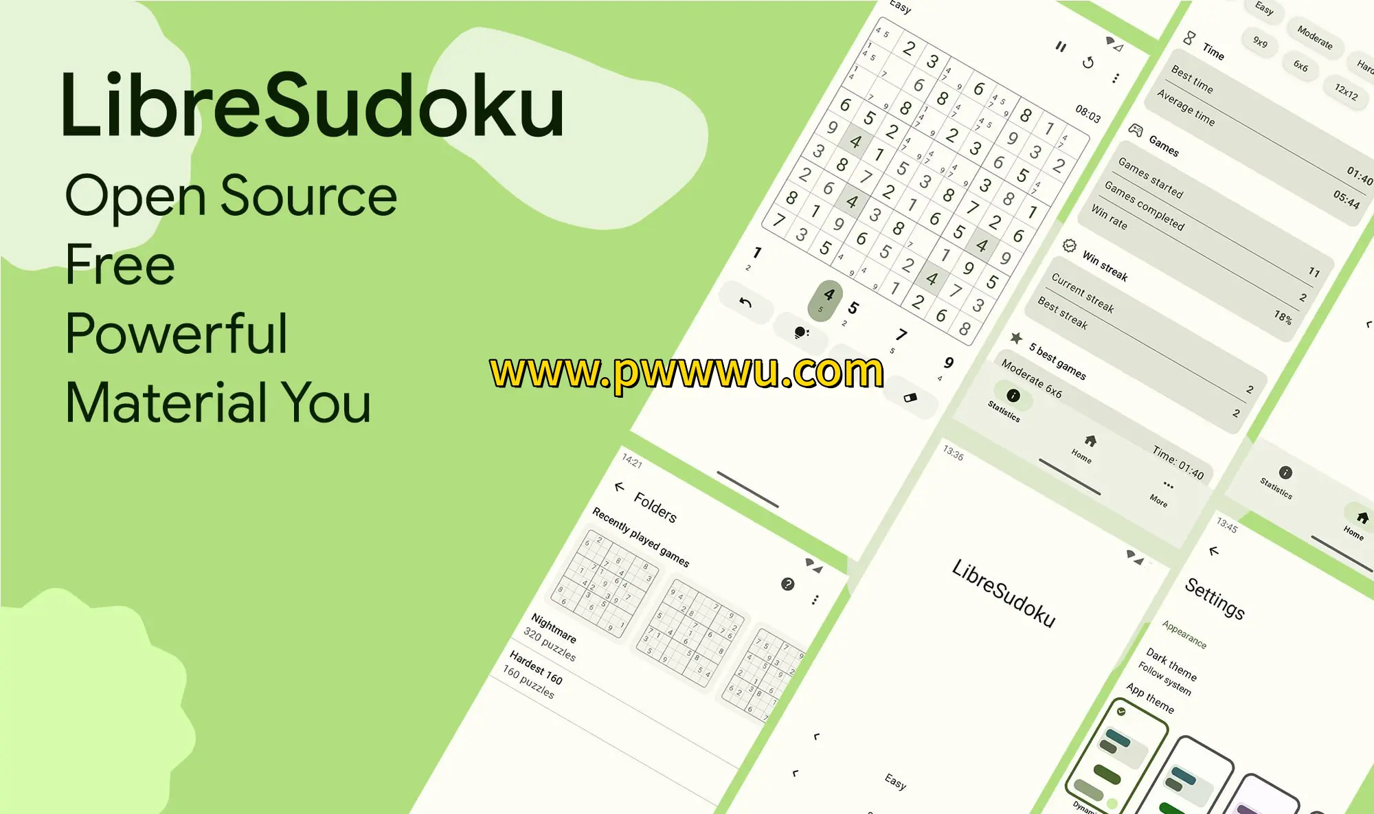 开源安卓数独应用LibreSudoku分享支持中文多尺寸棋盘与四种难度-泡玩网