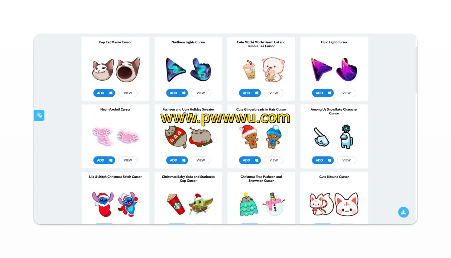 免费下载自定义光标插件Custom Cursor分享-泡玩网