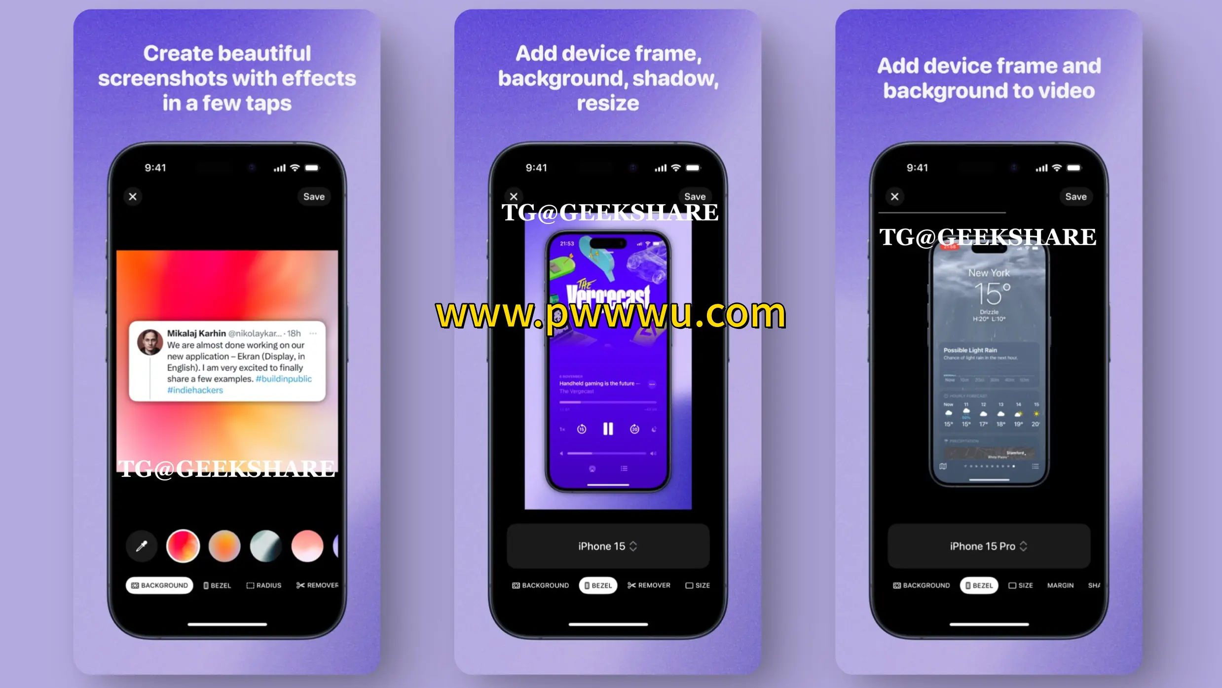 iOS截图美化工具Ekran免费版分享-泡玩网