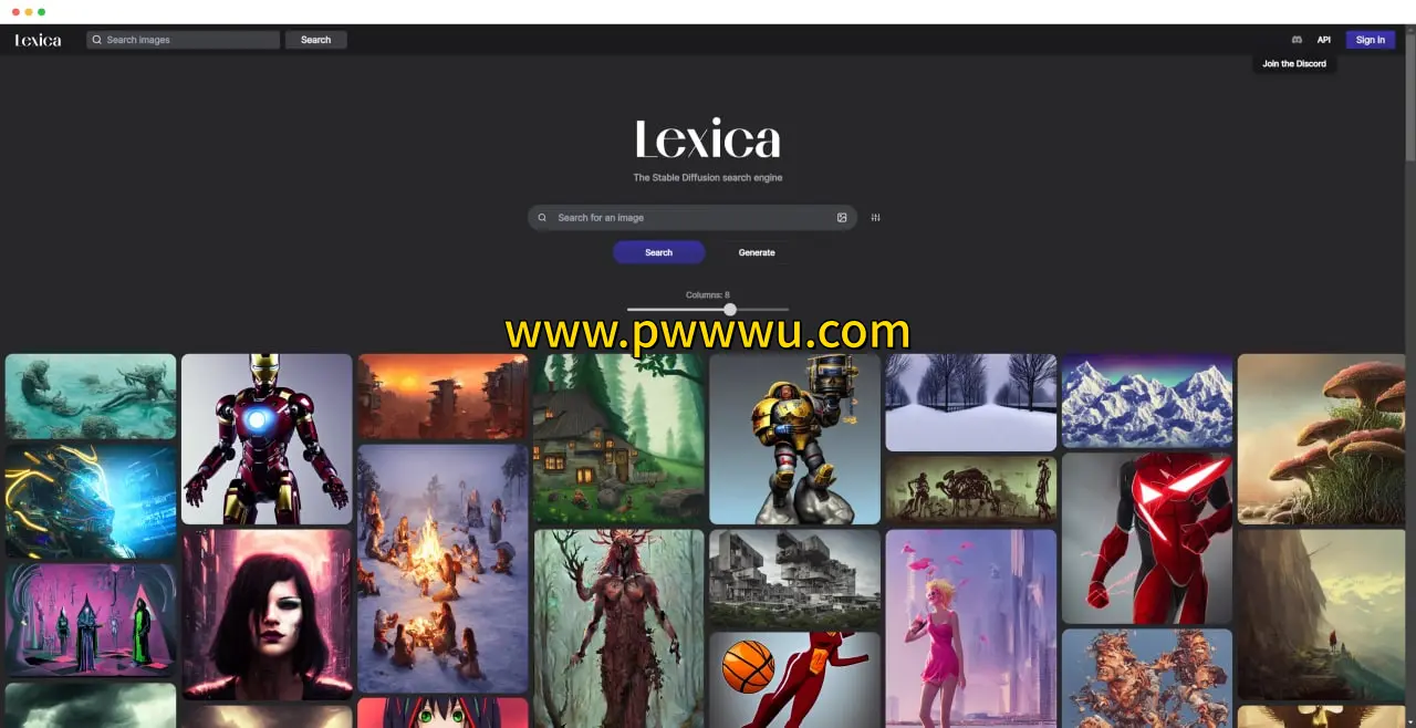 Lexica AI图片搜索引擎分享Stable Diffusion生成图片资源-泡玩网