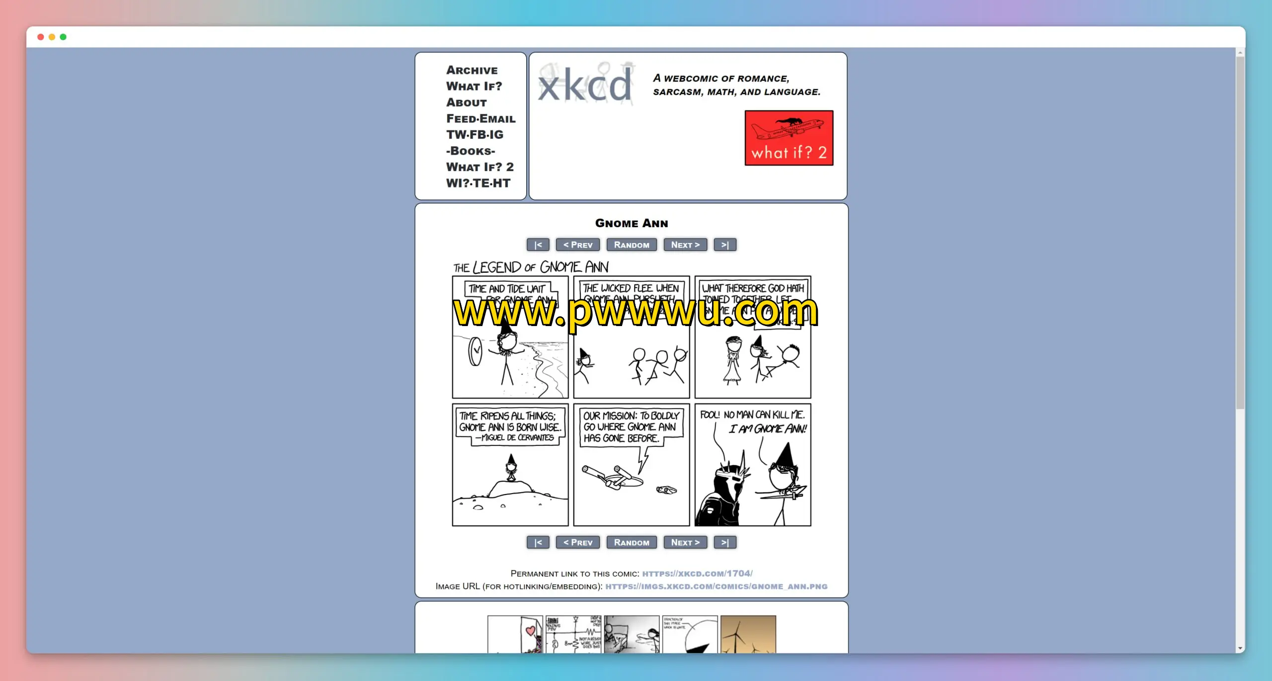 XKCD漫画个人开发者兰道尔门罗的趣站分享