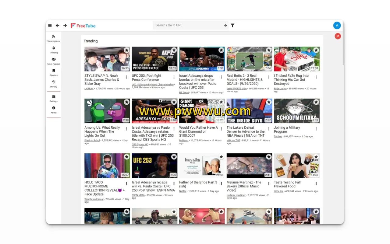 FreeTube开源跨平台第三方YouTube客户端保护隐私无广告-泡玩网