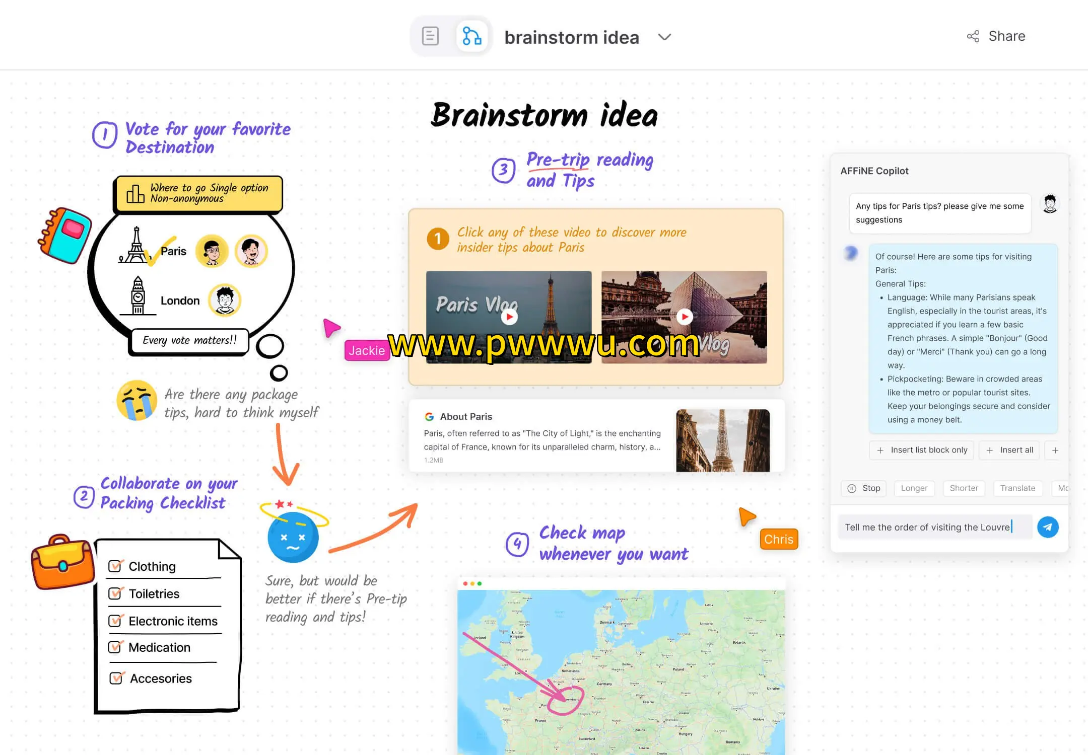开源Notion替代AFFiNE 集成文档白板数据库的隐私优先笔记软件
