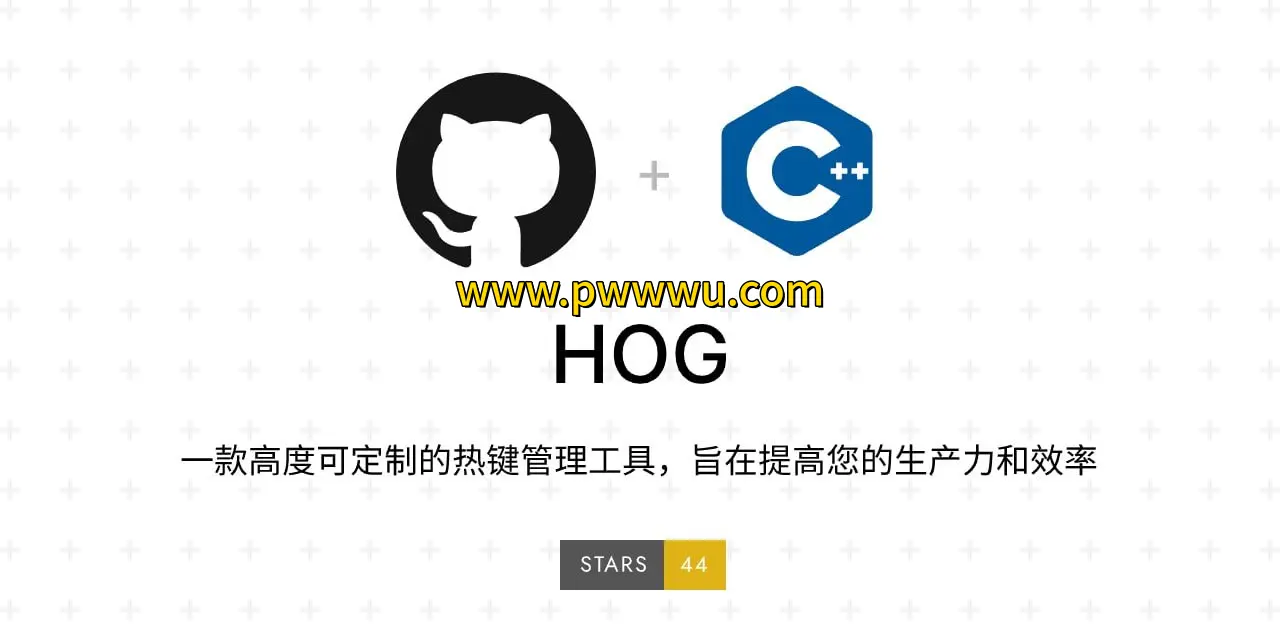 开源热键工具HOG Windows高效生产力剪贴板文本转二维码功能分享-泡玩网