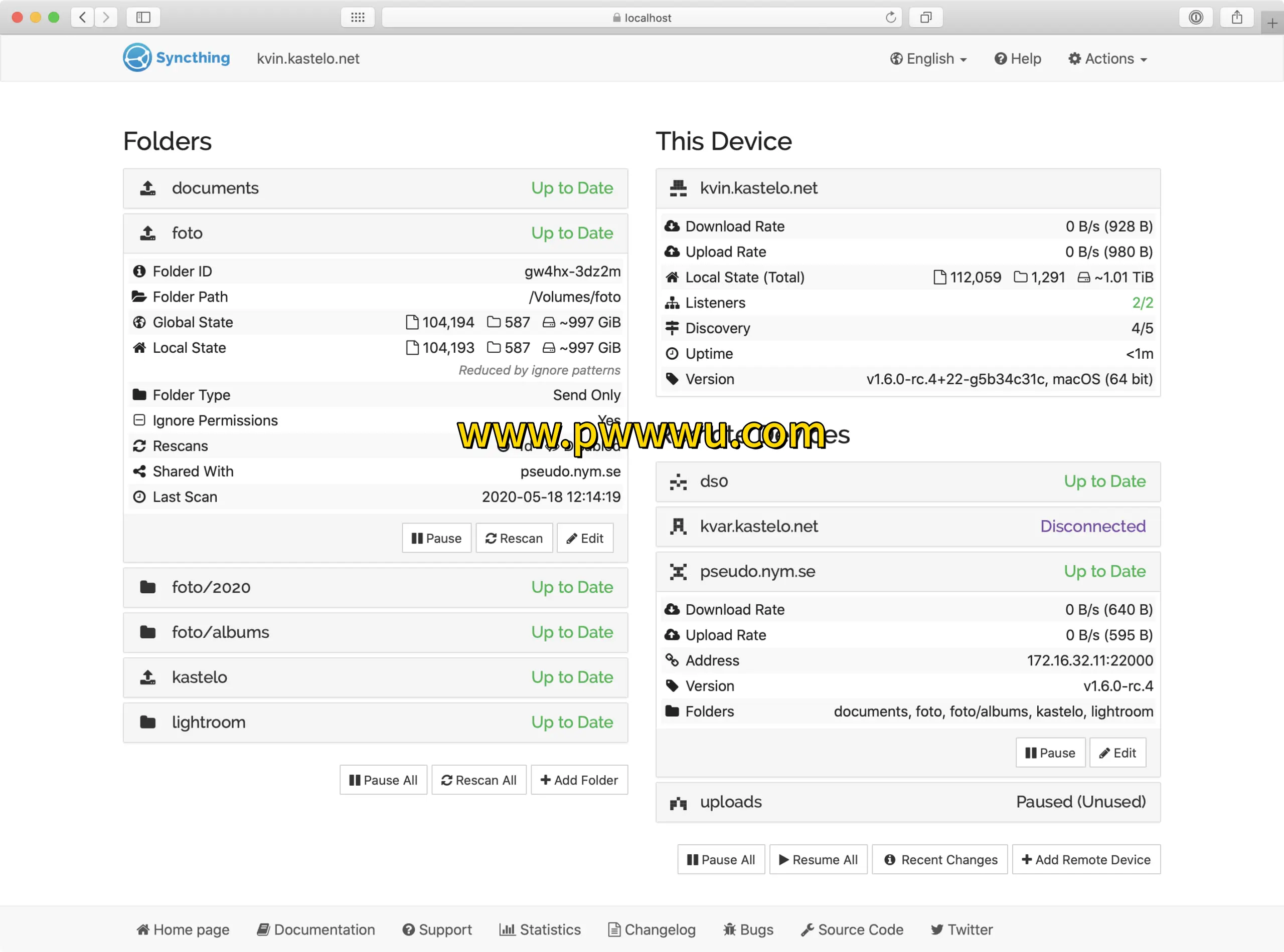 Syncthing开源跨平台文件同步工具支持中文版本管理