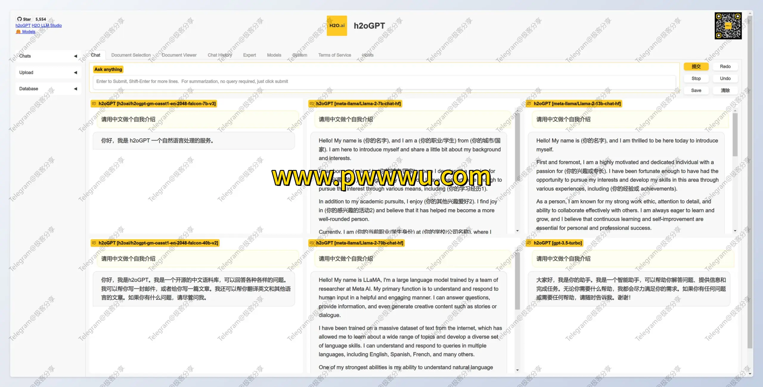 开源AI助手h2oGPT与StarChat 免费可商用大语言模型应用指南-泡玩网