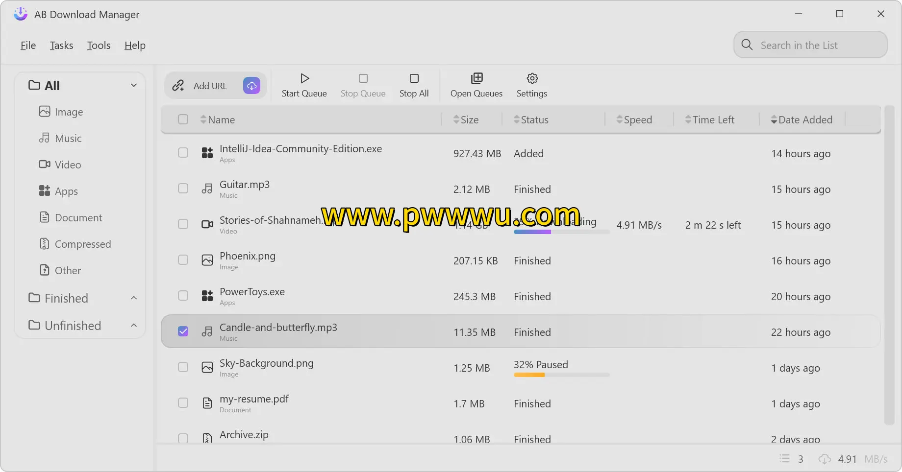 开源多线程下载工具ABDownloadManager分享 高速下载图书文件-泡玩网