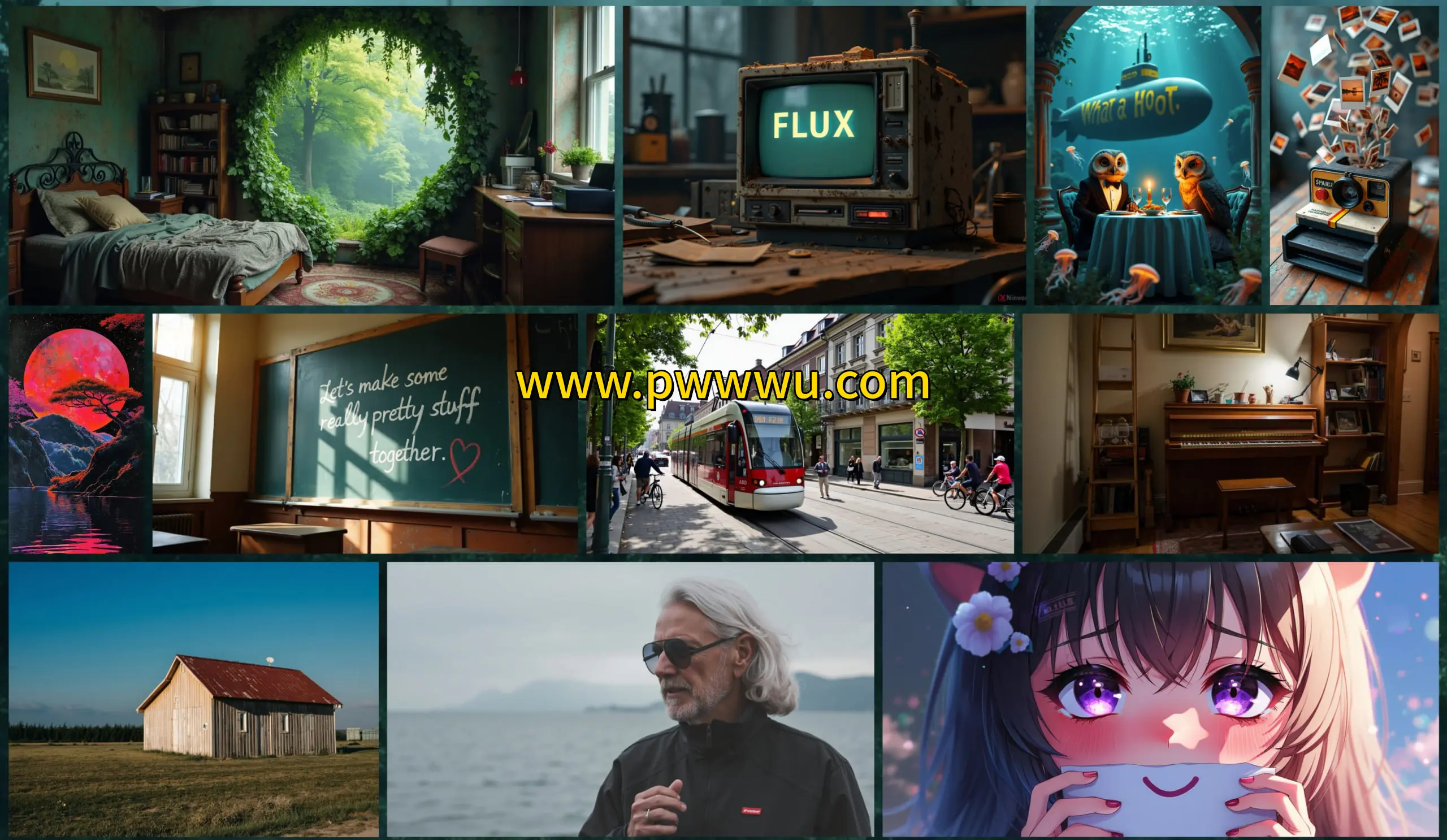 黑森林实验室发布开源文生图模型FLUX1 支持中文输入生成文字效果出色-泡玩网