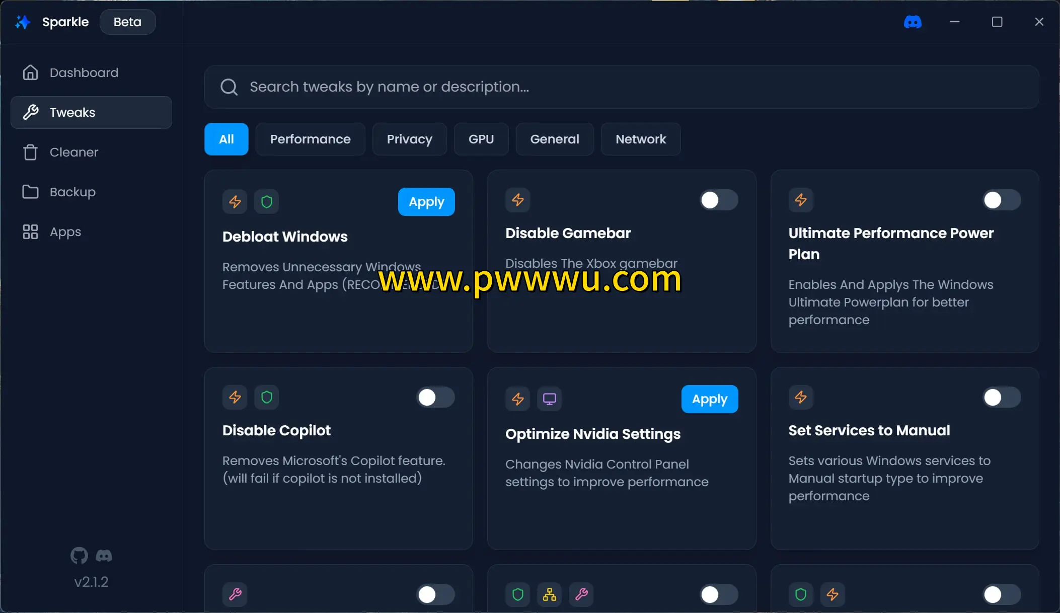 Sparkle 提升游戏性能的Windows优化工具分享-泡玩网