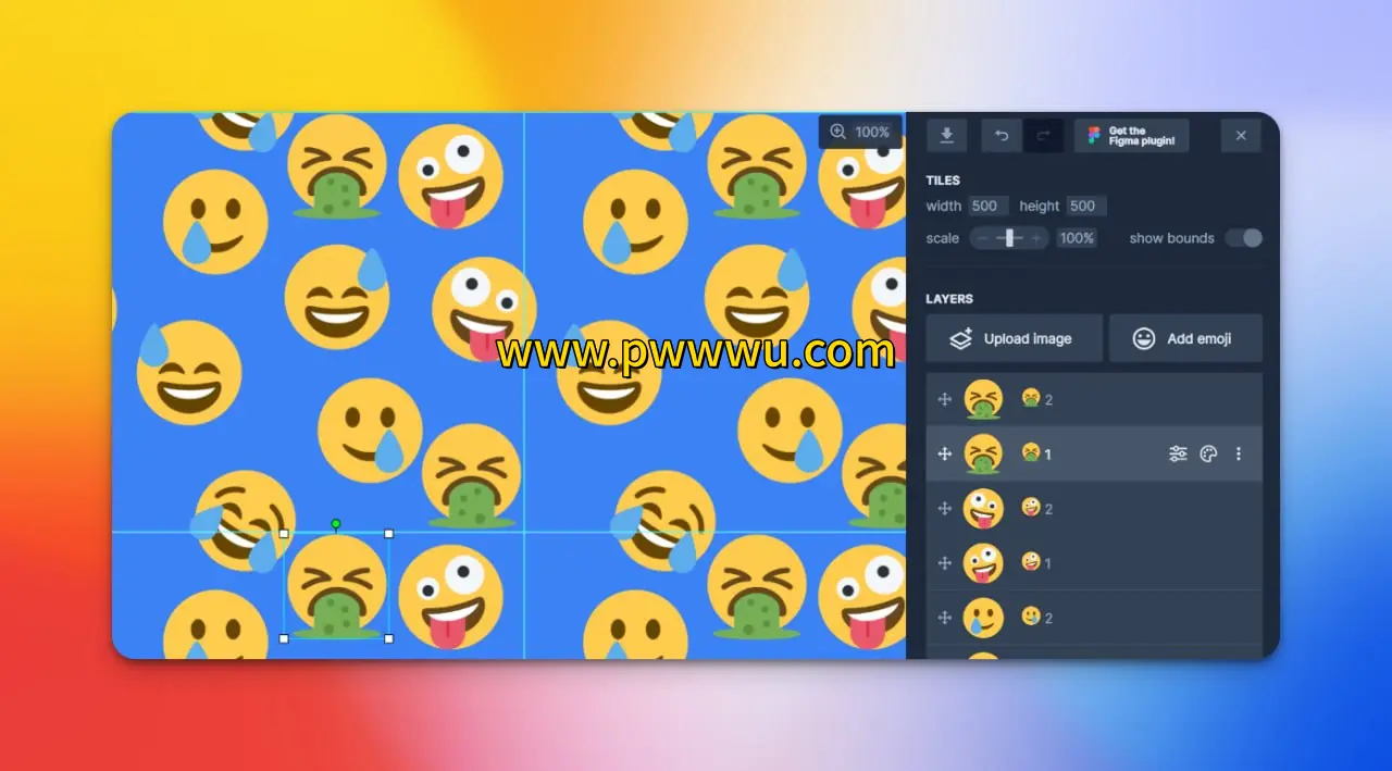 在线生成工具Tylify分享Emoji背景制作与Figma插件使用-泡玩网