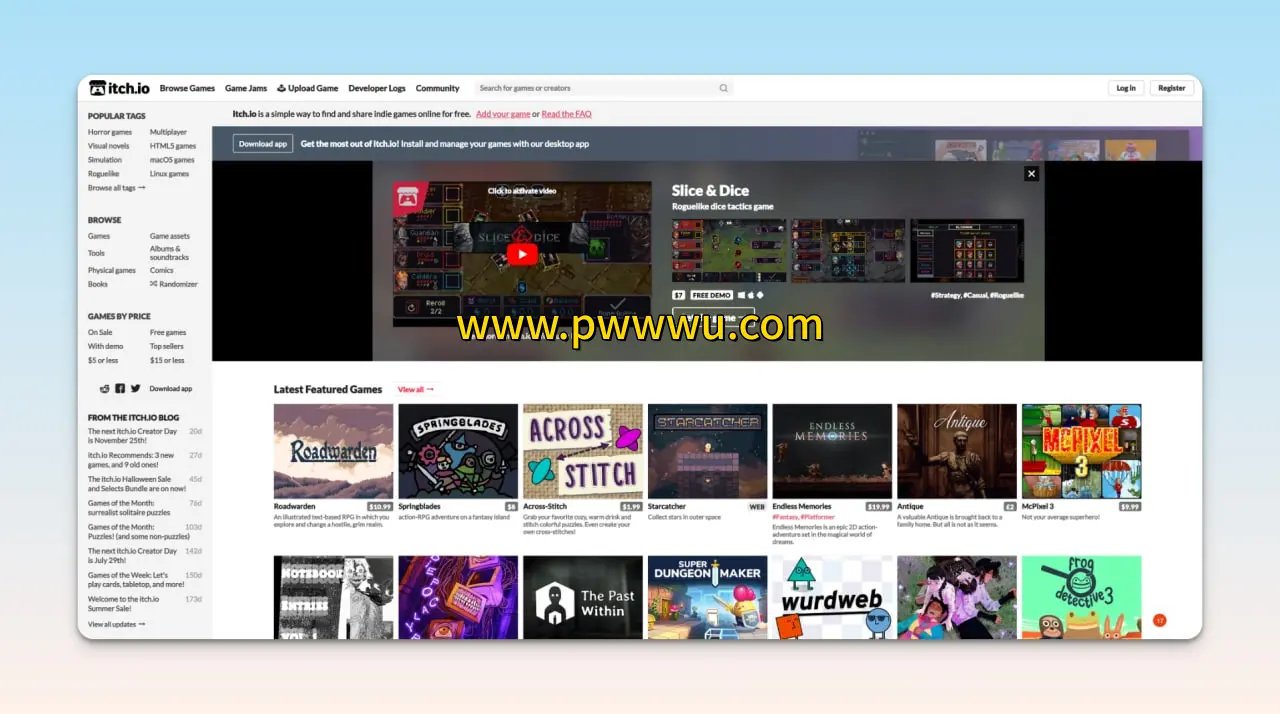 itch io独立游戏平台免费上传与畅玩指南