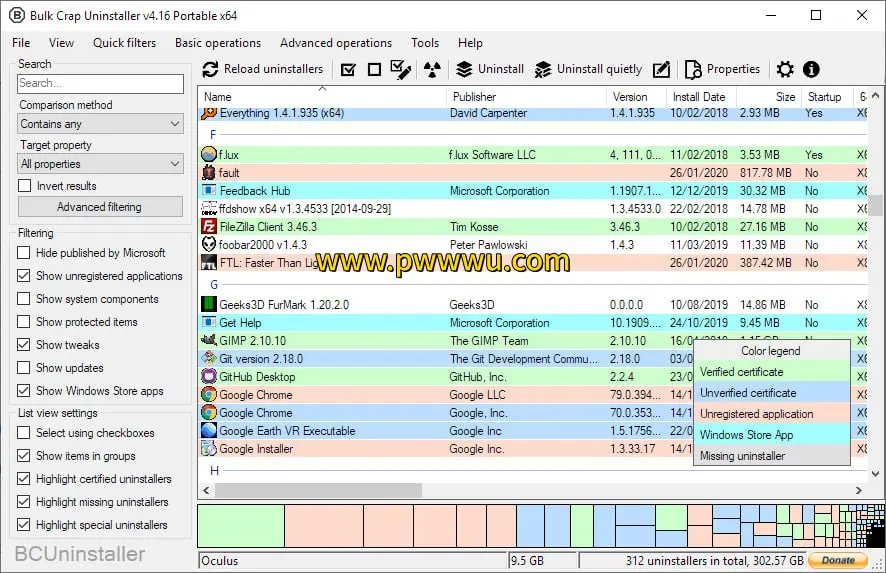 BCUninstaller 开源软件卸载工具清理残留强制卸载程序-泡玩网
