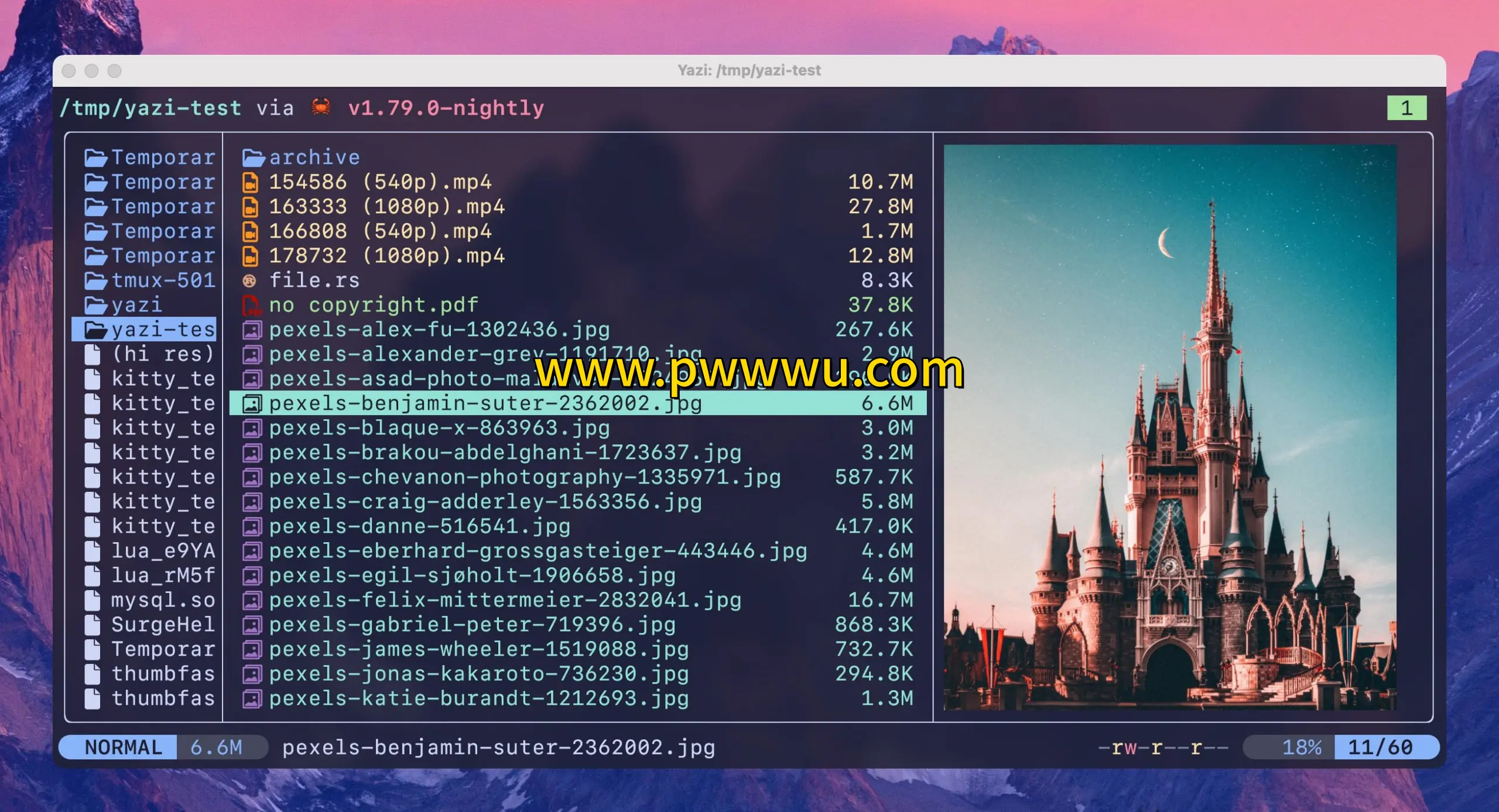 开源文件管理器Yazi高速异步IO跨平台支持图像预览代码高亮-泡玩网