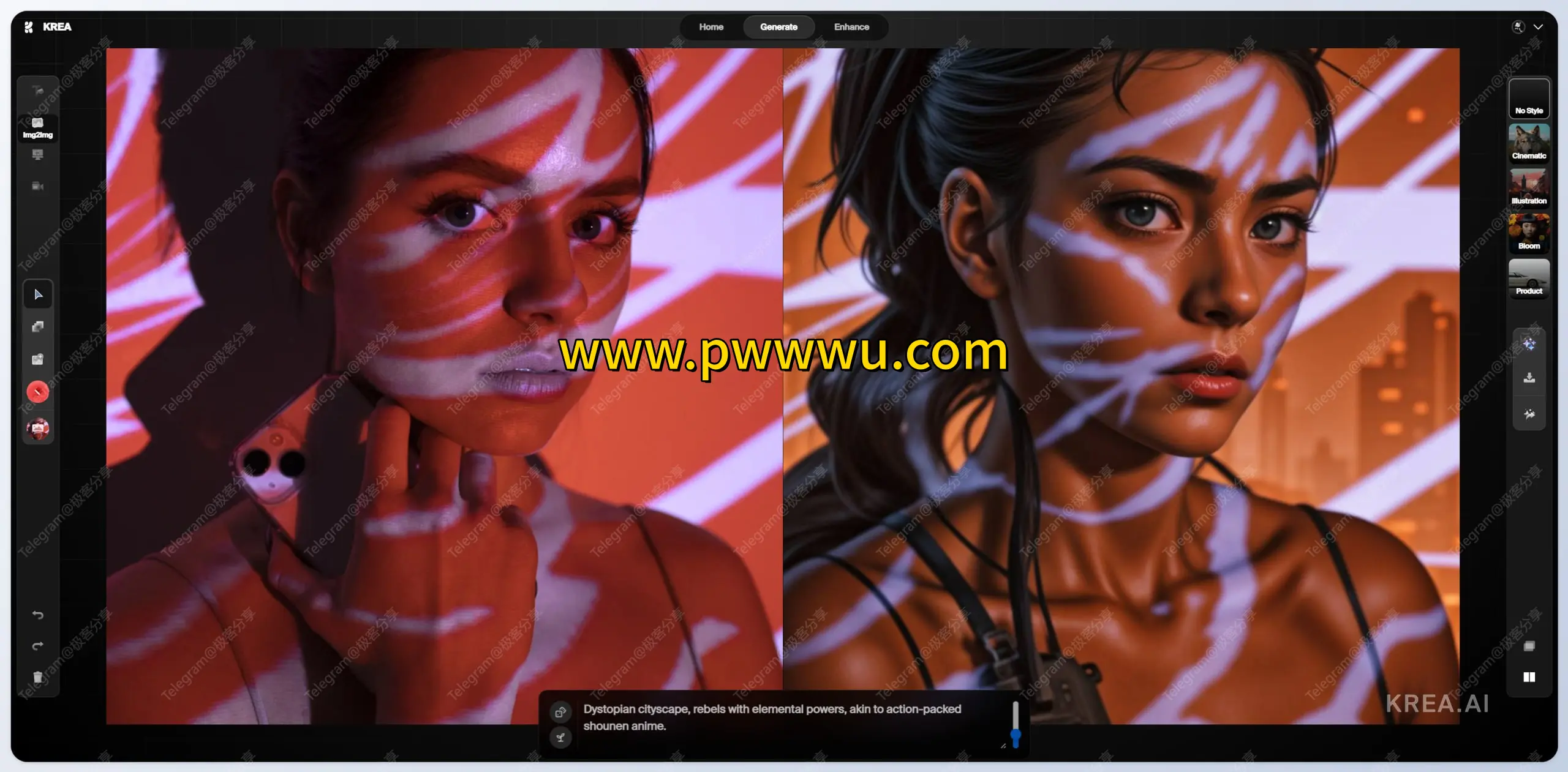 KREA AI免费开放测试 AI实时生图在线生成工具推荐-泡玩网