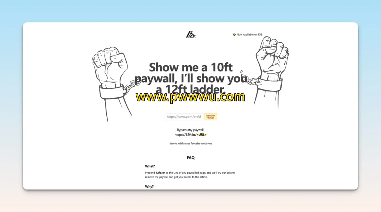 12ft io 破解付费阅读工具实测有效支持端传媒等网站