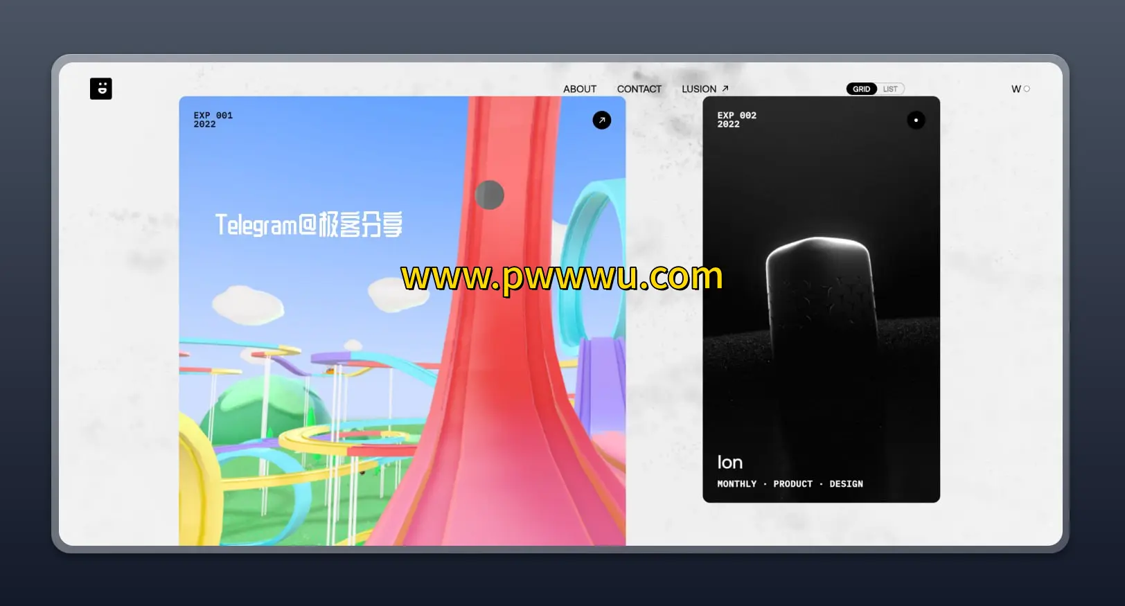 分享Lusion Labs炫酷前端网页设计网站