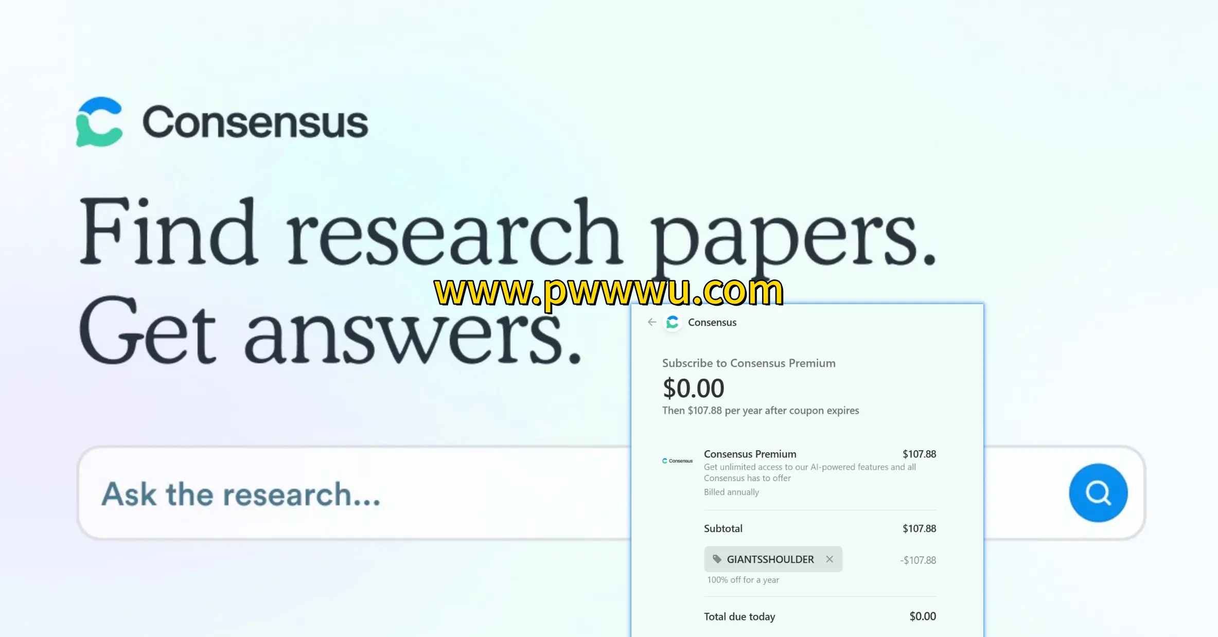 基于AI的搜索引擎Consensus如何用科学论文回答你的问题