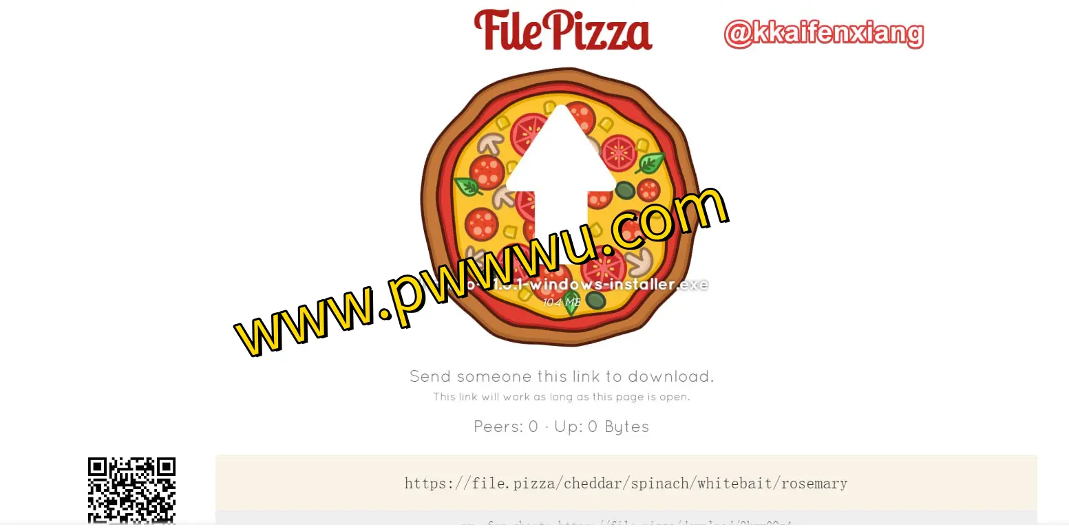 FilePizza - 免费开源P2P浏览器文件分享工具,无账号注册,快速传输图书资料-泡玩网