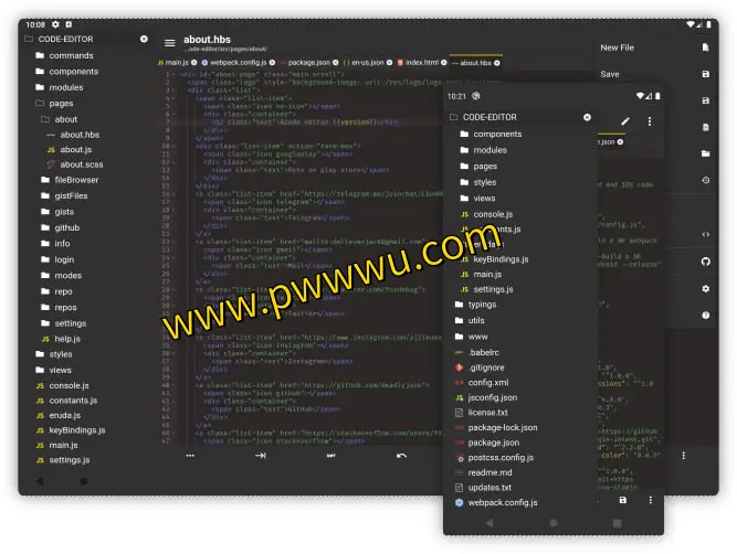 Acode - 安卓平台上的多功能代码编辑器与网页开发工具-泡玩网