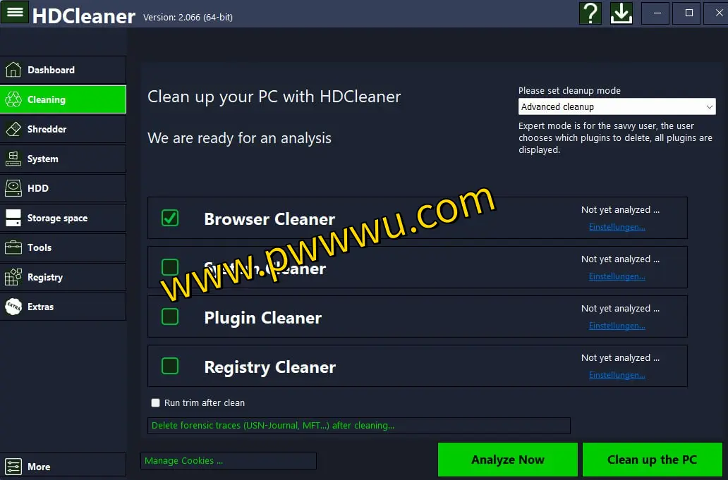 HDCleaner - 全面Windows系统维护工具,深度清理优化,释放资源,提升电脑速度-泡玩网
