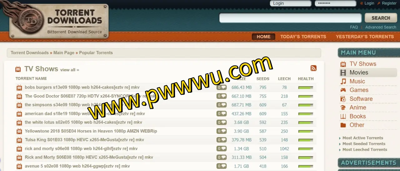 Torrent Downloads – 高效磁力搜索，轻松分享图书文件资源