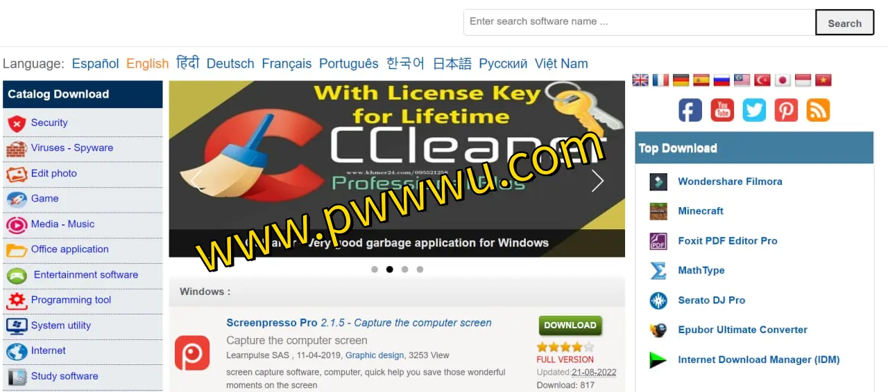 Taiwebs – 海量破解软件免费下载站，涵盖手机电脑端，含IDM、Bandicam等热门资源