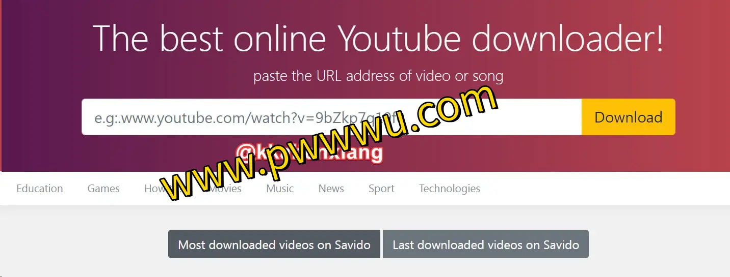 Savido:一键下载YouTube、Facebook等社交平台视频工具