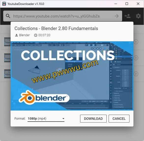 轻松下载YouTube视频:使用YoutubeDownloader工具保存单个视频、播放列表或频道内容-泡玩网