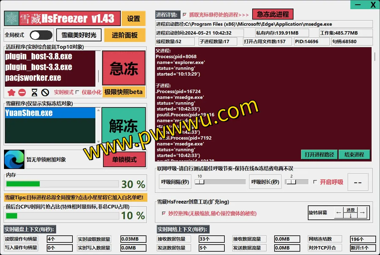 HsFreezer:多平台游戏进程冻结与系统优化利器,提升游戏体验必备工具-泡玩网