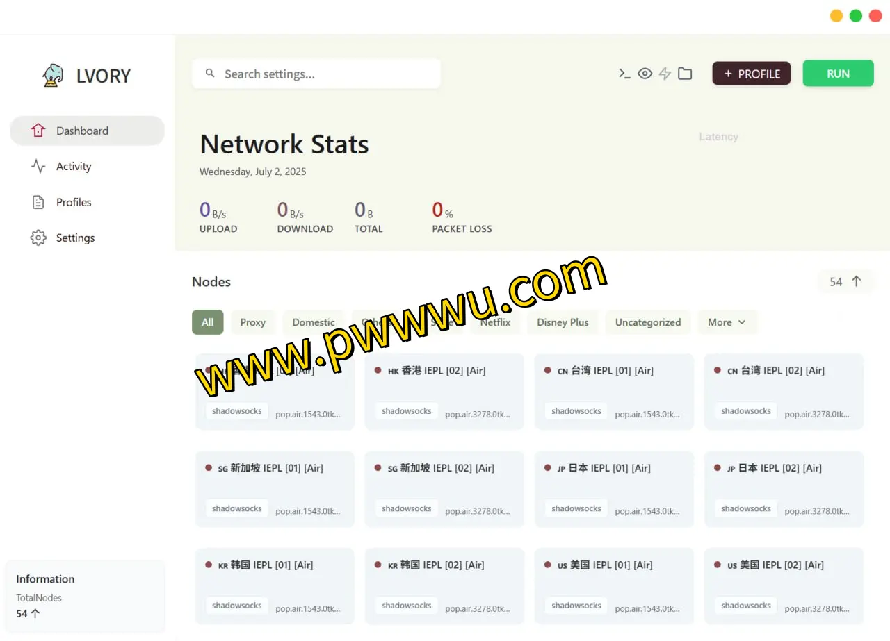 Lvory:基于Electron的SingBox代理工具使用与监控指南