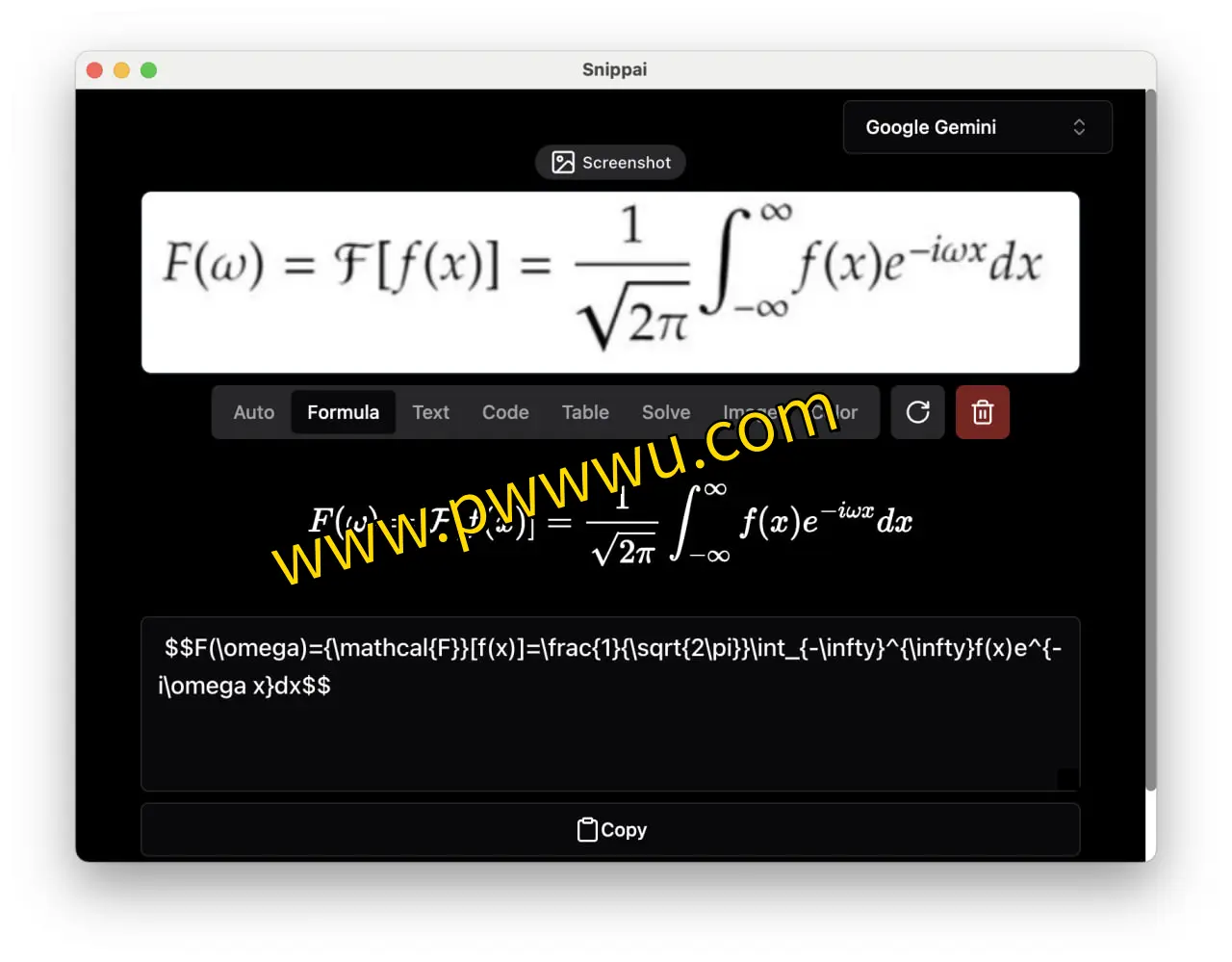 Snippai：多功能智能截图工具，助力公式识别、文本提取及图像分析-泡玩网