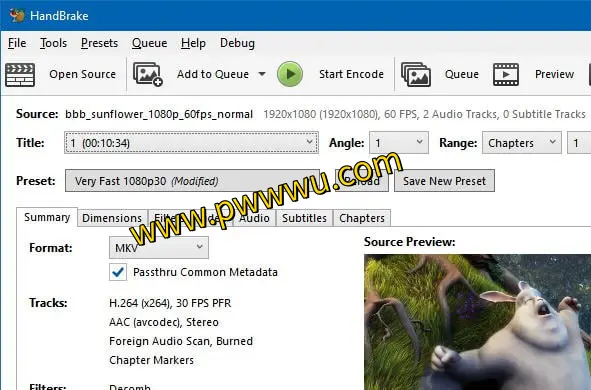 HandBrake:高效视频转换工具,轻松实现格式转换与画面优化-泡玩网