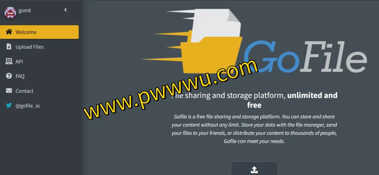 GoFile – 高速免费临时网盘,分享敏感资源无忧,国内直连体验快