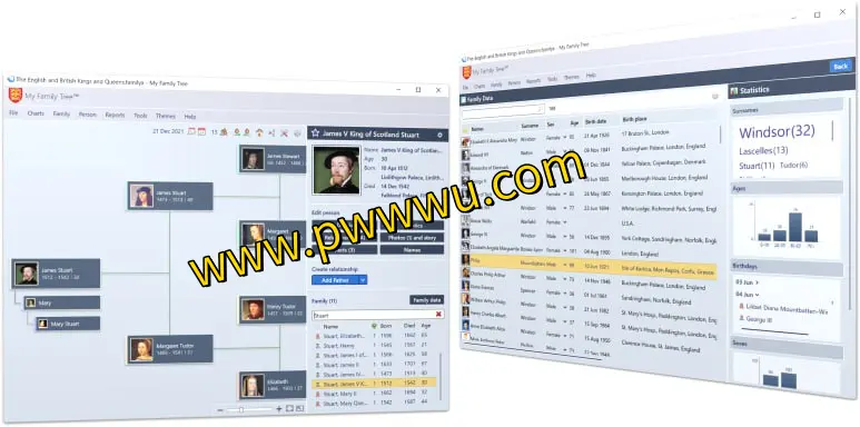 Chronoplex家谱制作软件:轻松绘制家族树,支持GEDCOM格式分享