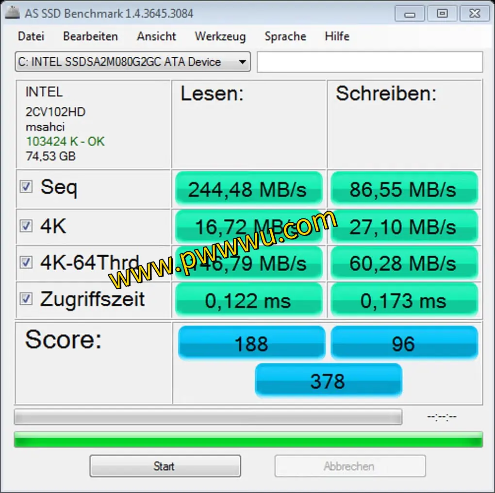 AS SSD Benchmark – 免费固态硬盘性能测试工具,详尽评估读写速度与访问时间