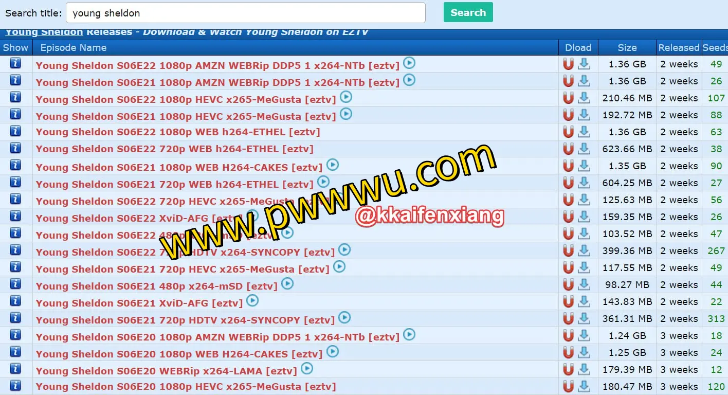 EZTV磁力搜索引擎：每日更新热门电视剧种子资源下载-泡玩网