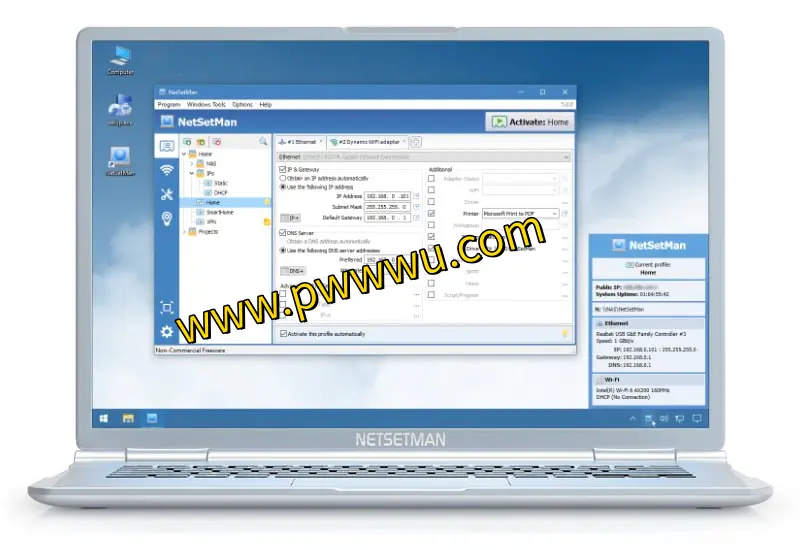NetSetMan：多功能免费网卡切换工具，实现IP自动切换与管理-泡玩网