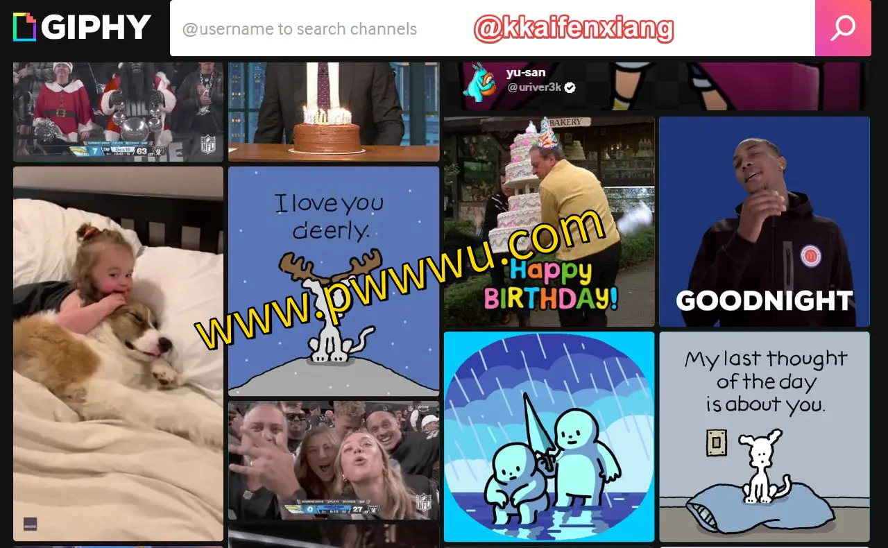 GIF界的谷歌 – GIPHY:在线搜索、创建与分享动态GIF图片资源