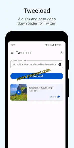 轻松下载Twitter视频和GIF:Tweeload高清视频下载工具使用指南-泡玩网