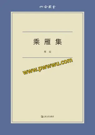 乘雁集小说文学PDF全格式电子书下载